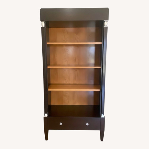 Used Contemporary Black Wood Bookcase for sale on AptDeco