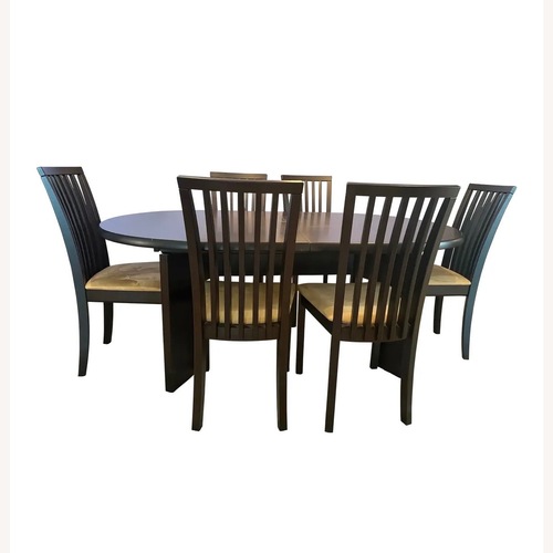 Used Scovby Denmark Dining Set in Wenge - Extends for sale on AptDeco