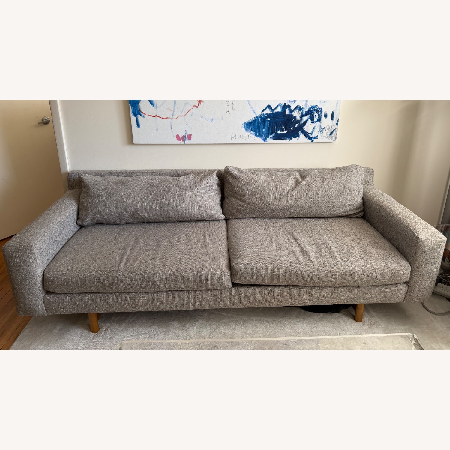 West Elm Light Gray Eddy Sofa - image-1