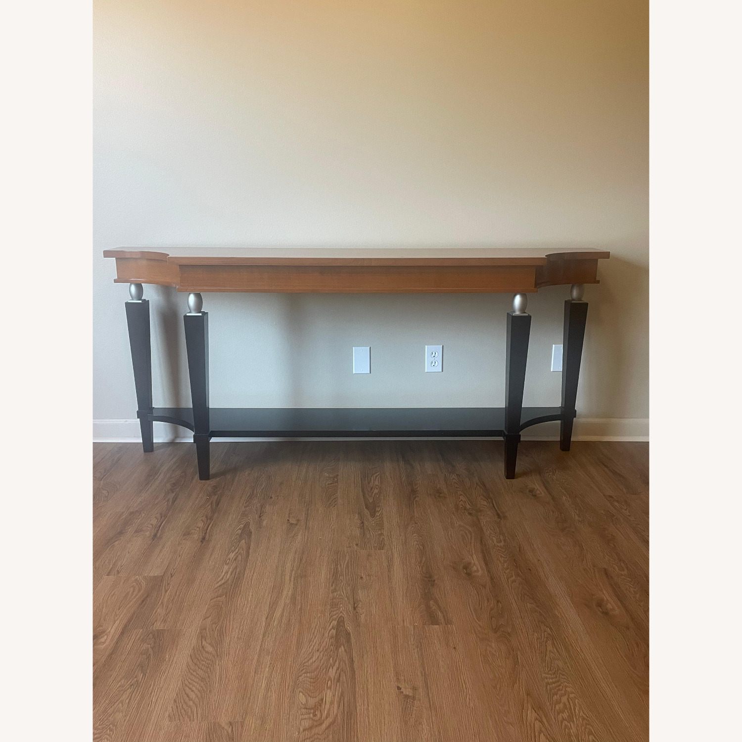 Contemporary Solid Wood Console With Tapered Legs - image-1