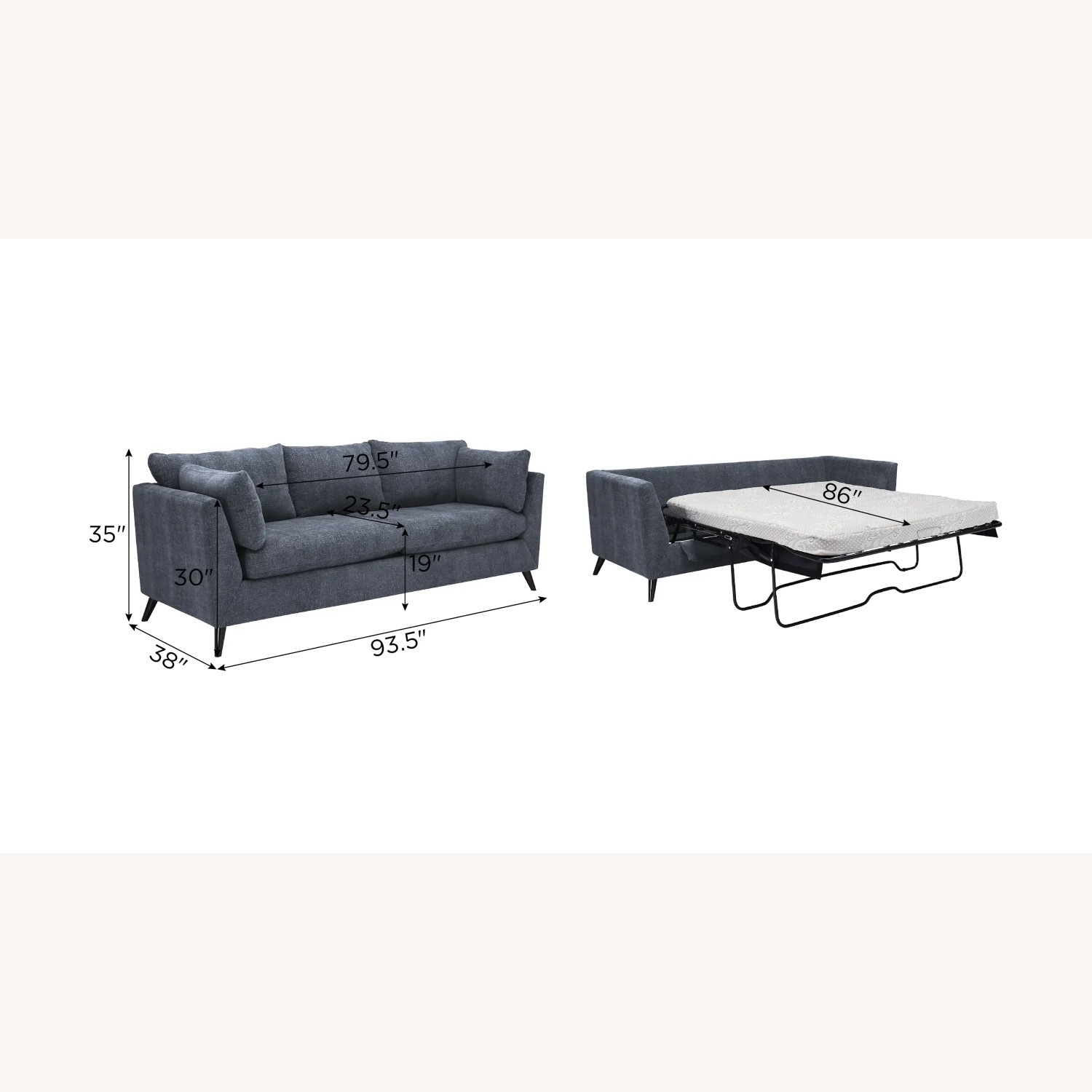 Caruso Queen Memory Foam Sleeper - image-7