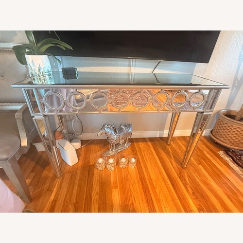 Used Z Gallerie Silver Glass Sideboard for sale on AptDeco