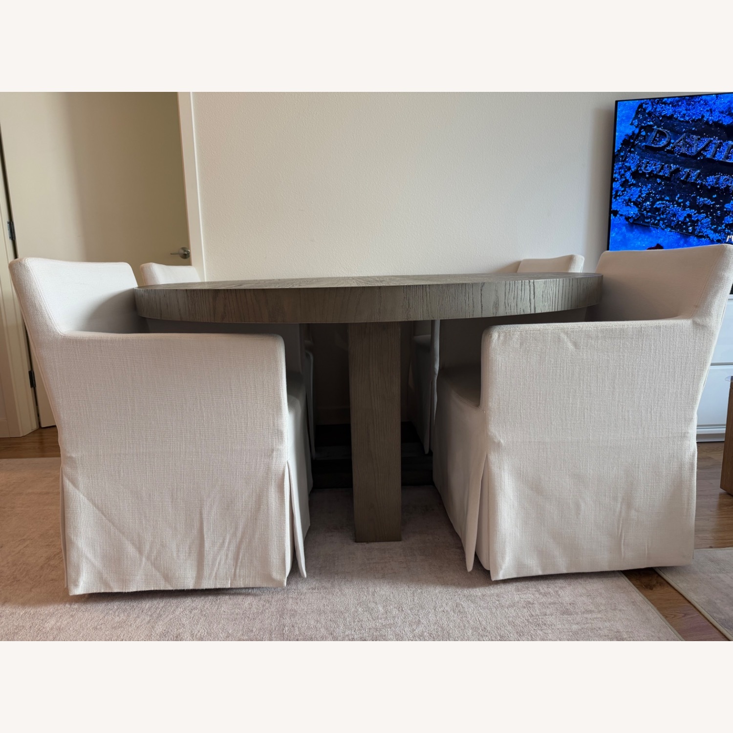 Restoration Hardware Antoccino Round Dining Table - image-5