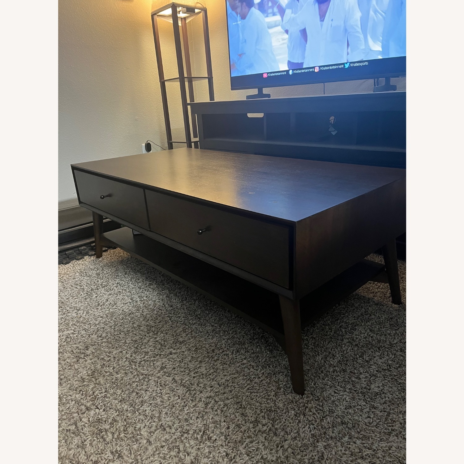 Home Depot Dark Brown Coffee Table - image-4