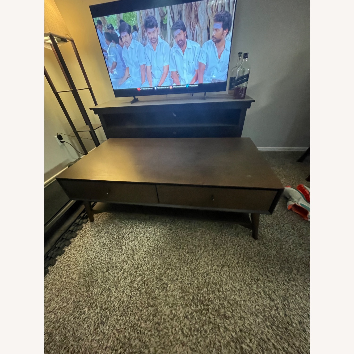 Home Depot Dark Brown Coffee Table - image-2
