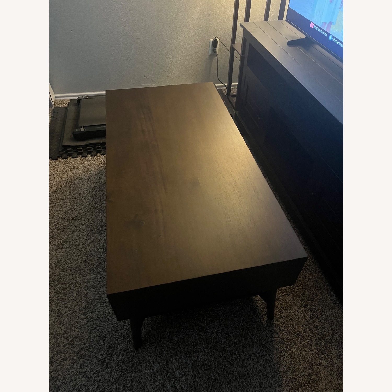 Home Depot Dark Brown Coffee Table - image-3