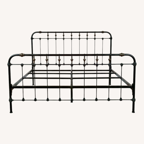Used Charles P. Rogers Metal California King Bed for sale on AptDeco