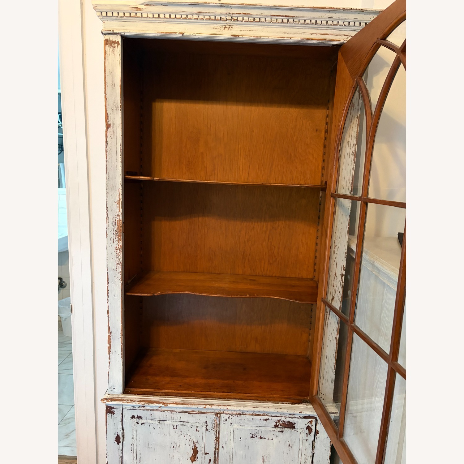 Vintage/Antique Finds White Wood Bookcase - image-3