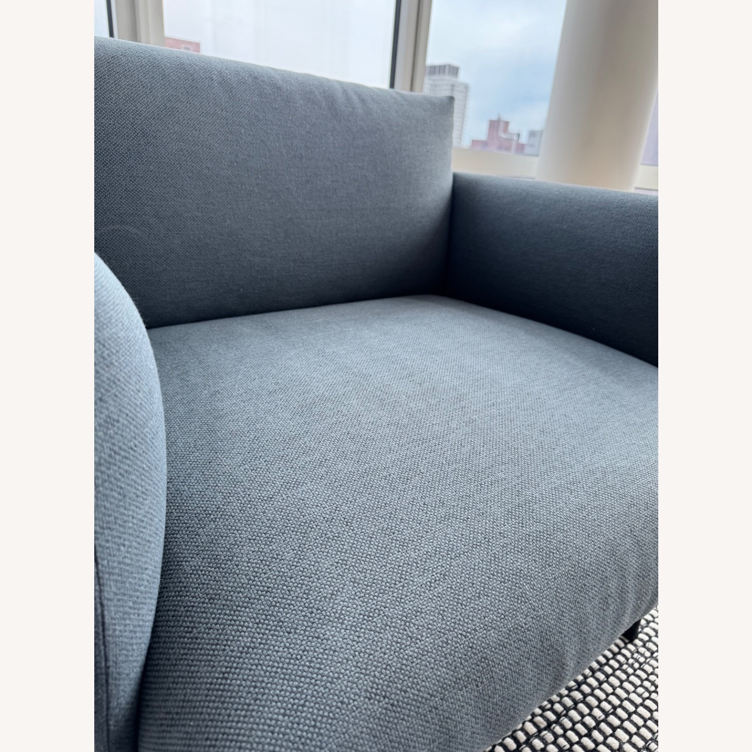 Muuto Outline Studio Chair in Blue/Grey Fabric - image-2