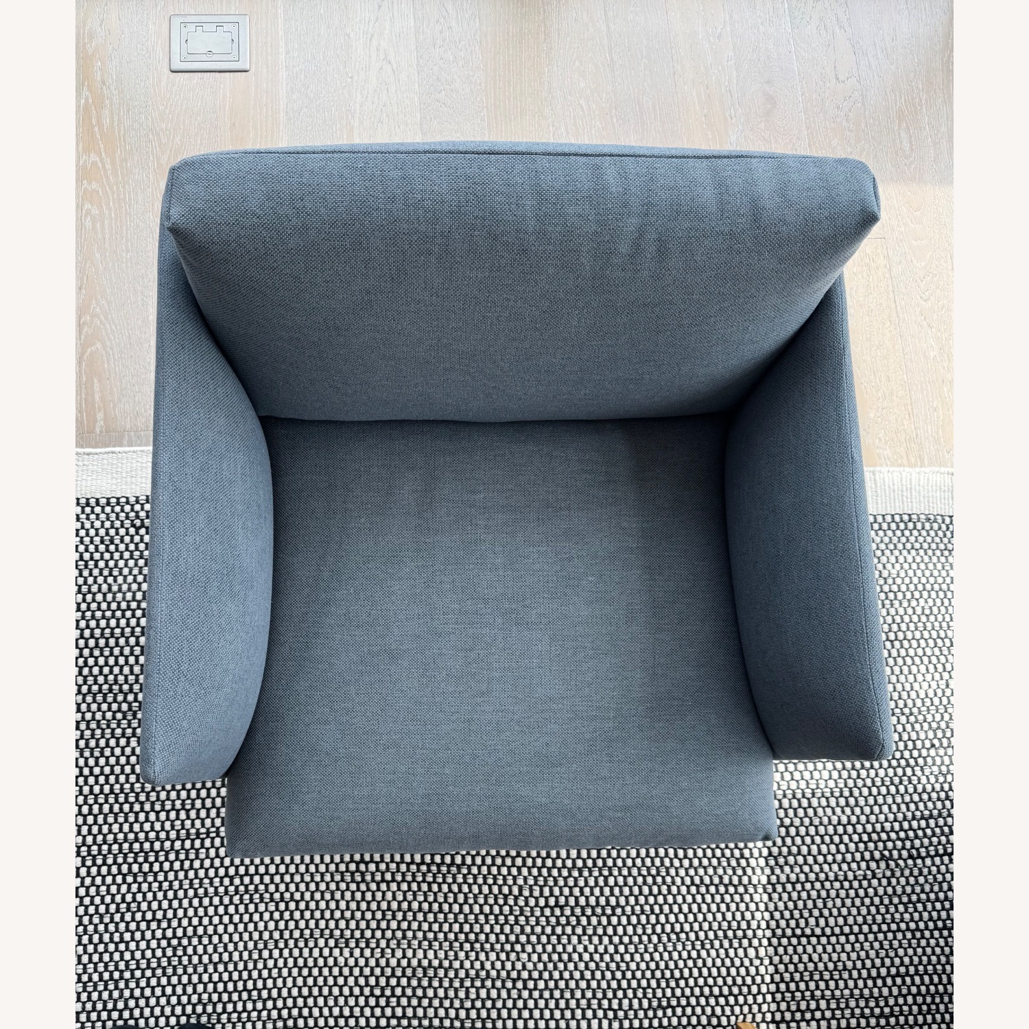 Muuto Outline Studio Chair in Blue/Grey Fabric - image-3