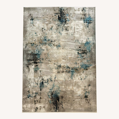 Used Light Gray Silk/Bamboo Small Rug 4x6 for sale on AptDeco
