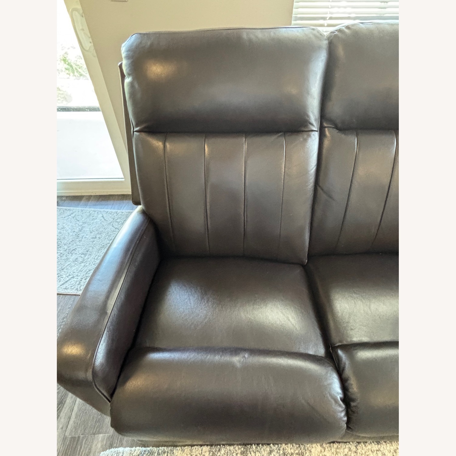 La-Z-Boy Dark Brown Leather 3+ Seater Sofa - image-9