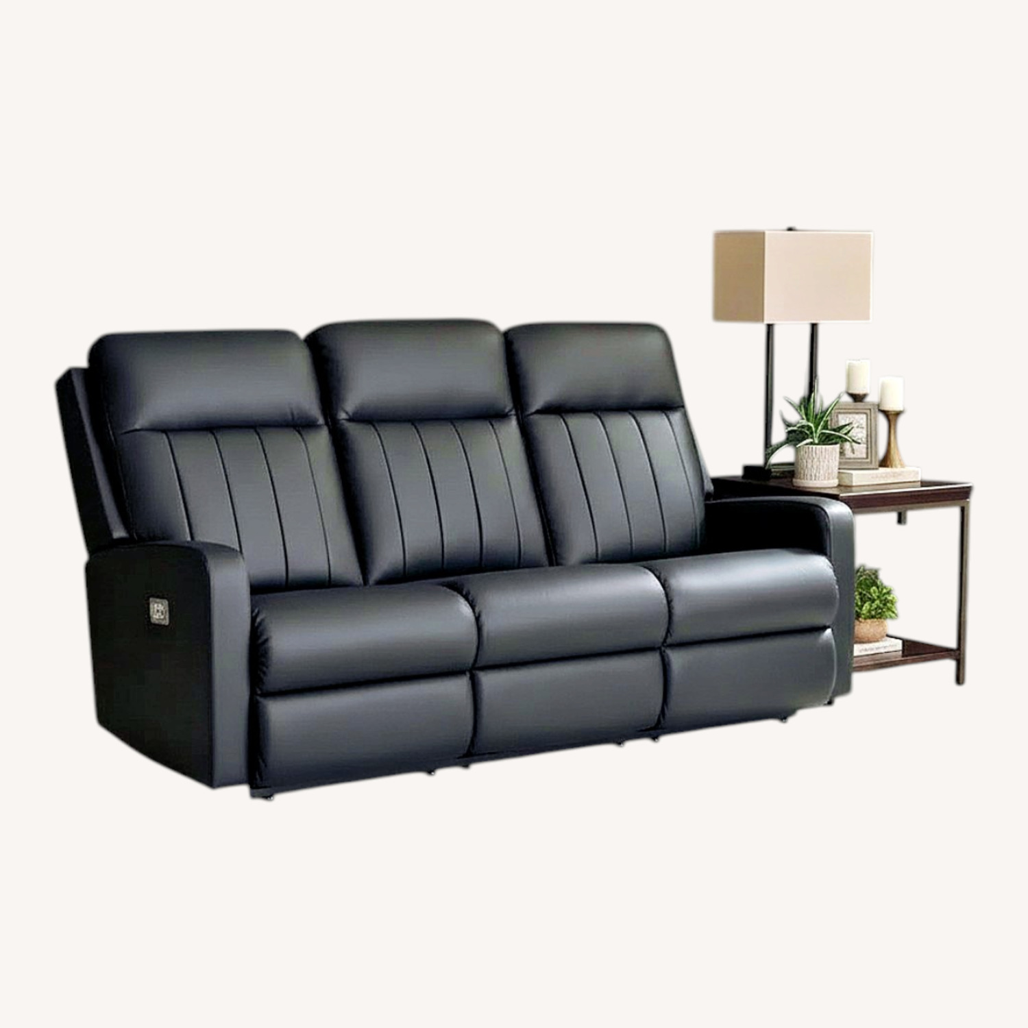 La-Z-Boy Dark Brown Leather 3+ Seater Sofa - image-13