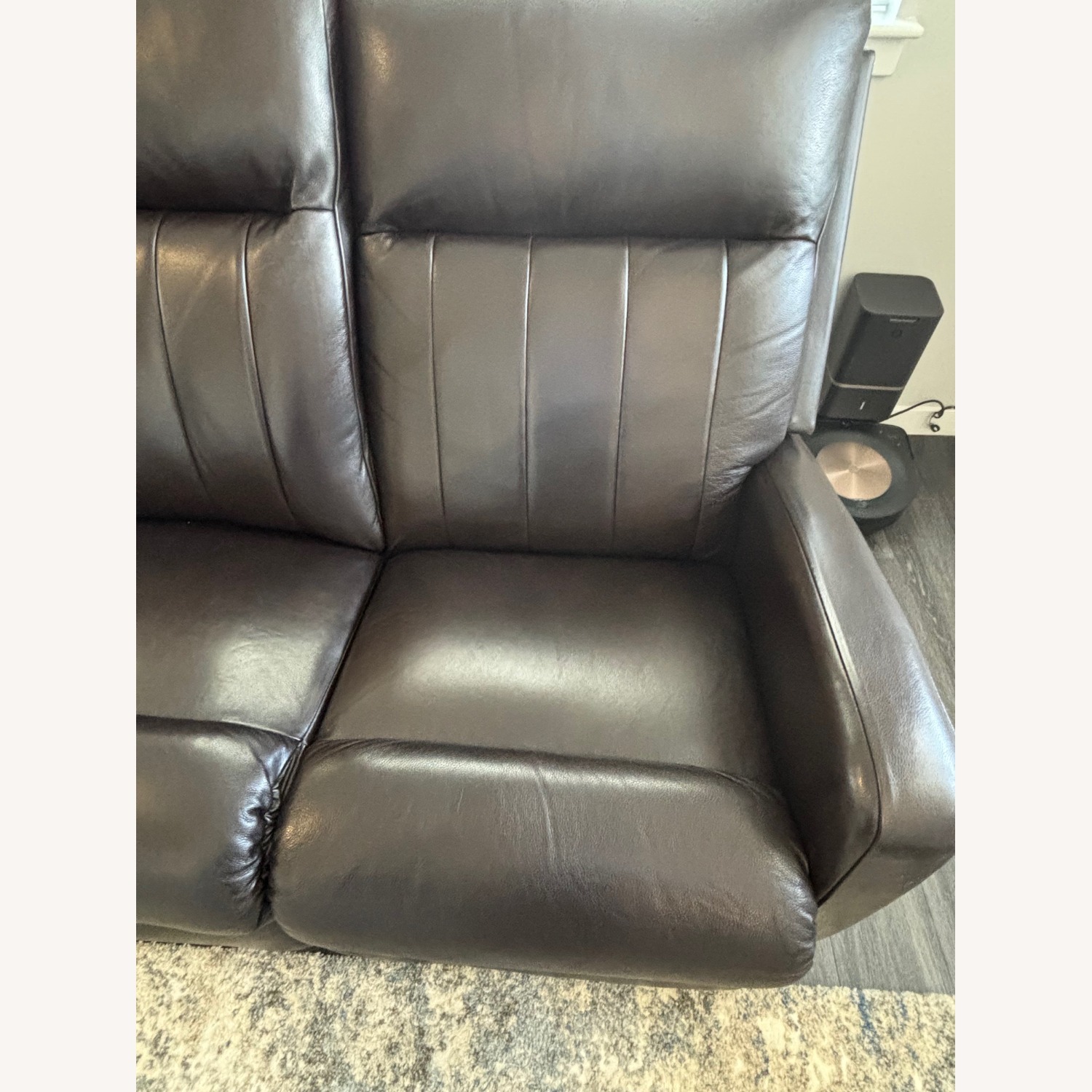 La-Z-Boy Dark Brown Leather 3+ Seater Sofa - image-6