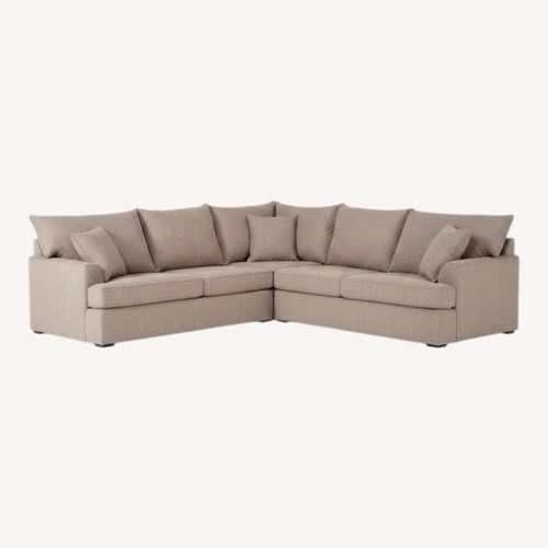 Used Living Spaces Belinha 3+ Sectional + Ottoman for sale on AptDeco