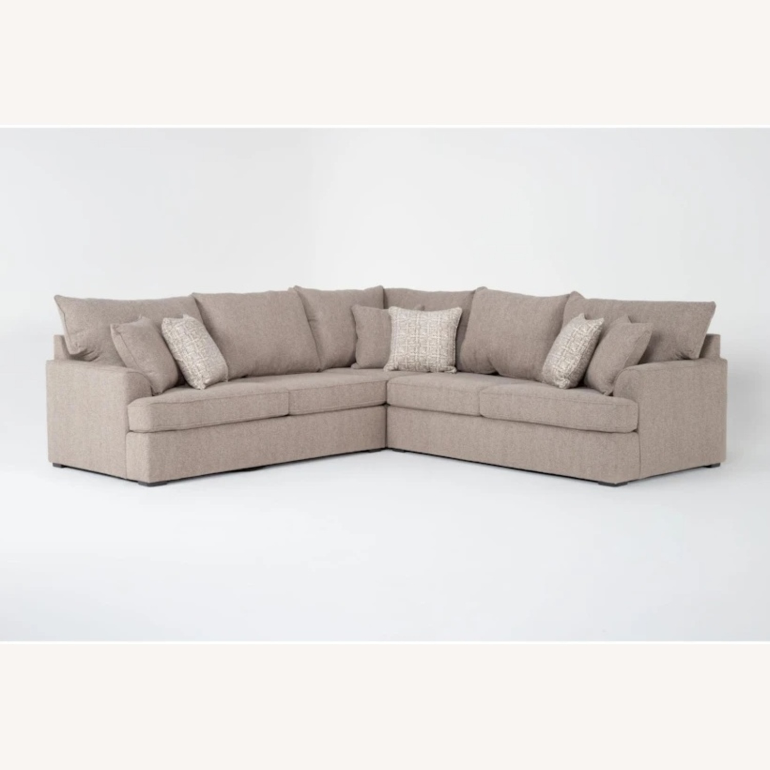 Living Spaces Belinha 3+ Sectional + Ottoman - image-5
