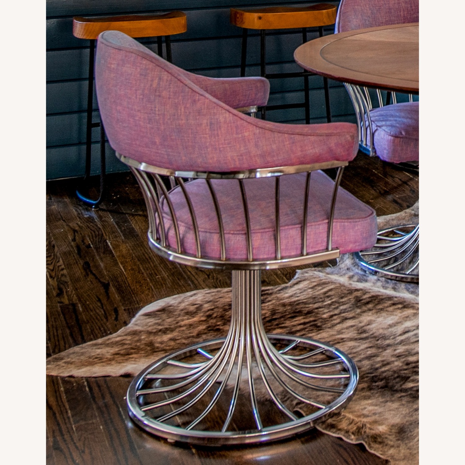 Mid Century Chairs and Dining Table Set - image-4