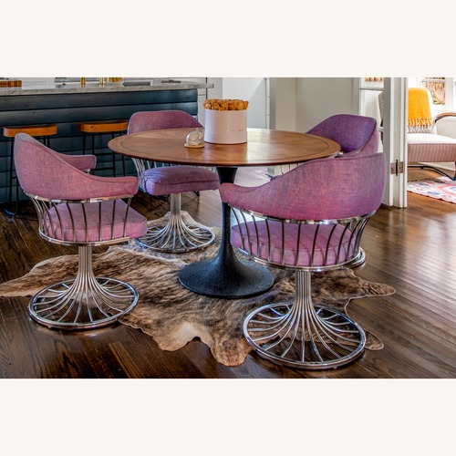 Used Mid Century Chairs and Dining Table Set for sale on AptDeco