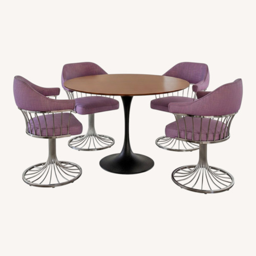 Used Mid Century Chairs and Dining Table Set for sale on AptDeco