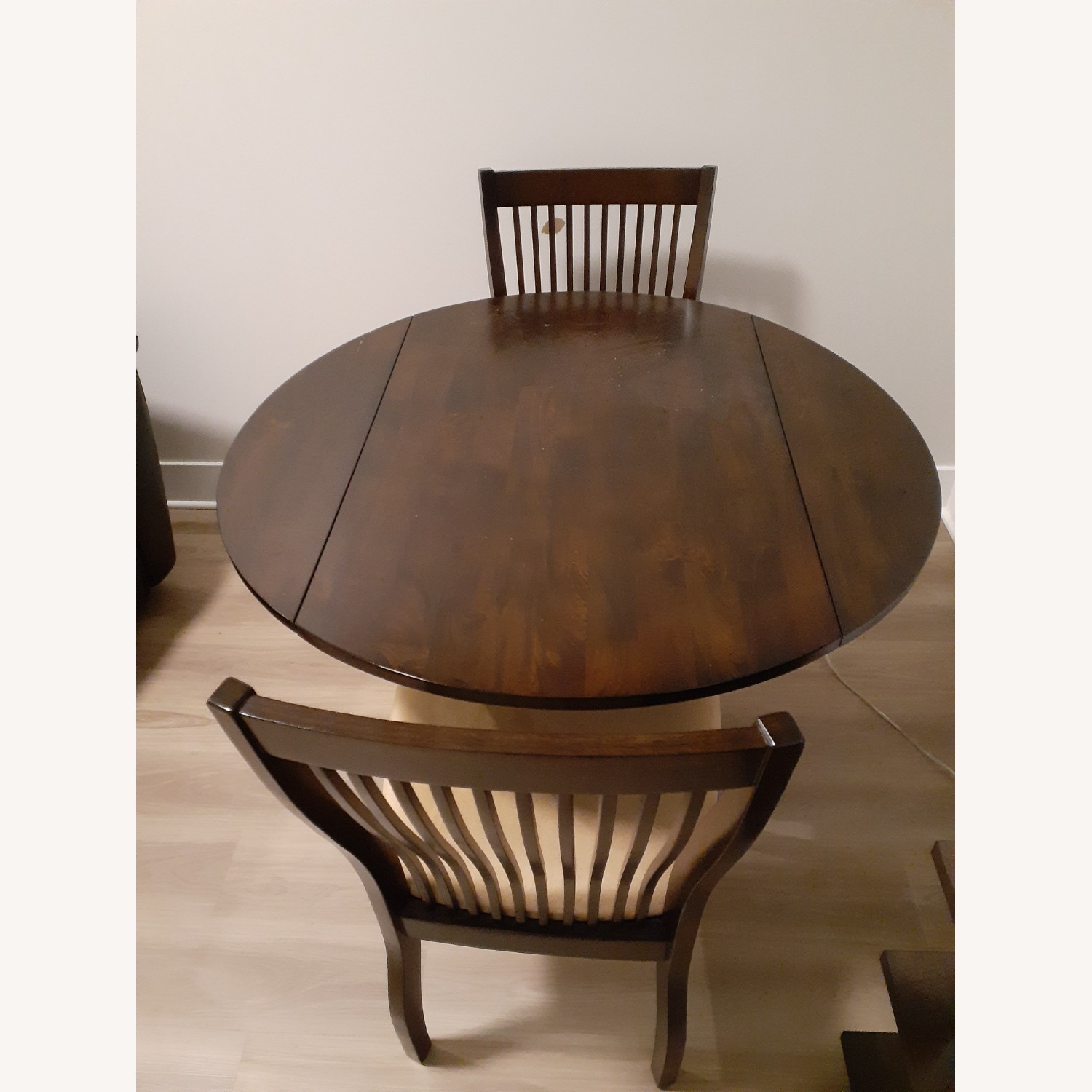 Raymour & Flanigan Dark Brown Wood Dining Set - image-5