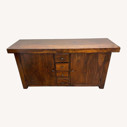 Used Vintage/Antique Natural Wood Media Storage for sale on AptDeco