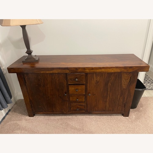 Used Vintage/Antique Natural Wood Media Storage for sale on AptDeco