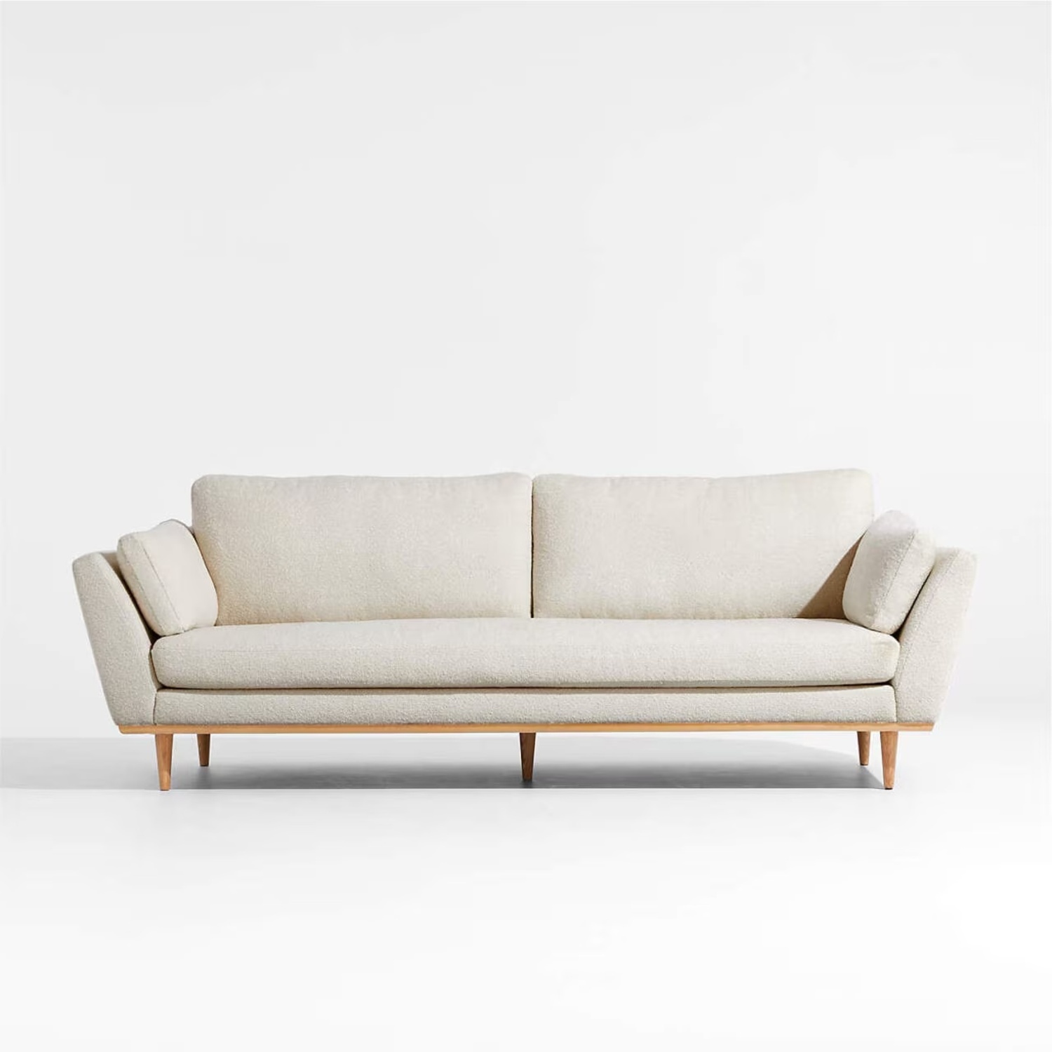 Crate & Barrel Hague White Fabric 3+ Seater Sofa - image-6