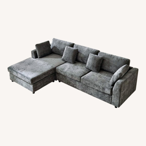 Used Wauseon Gray Sofa with Chaise  for sale on AptDeco
