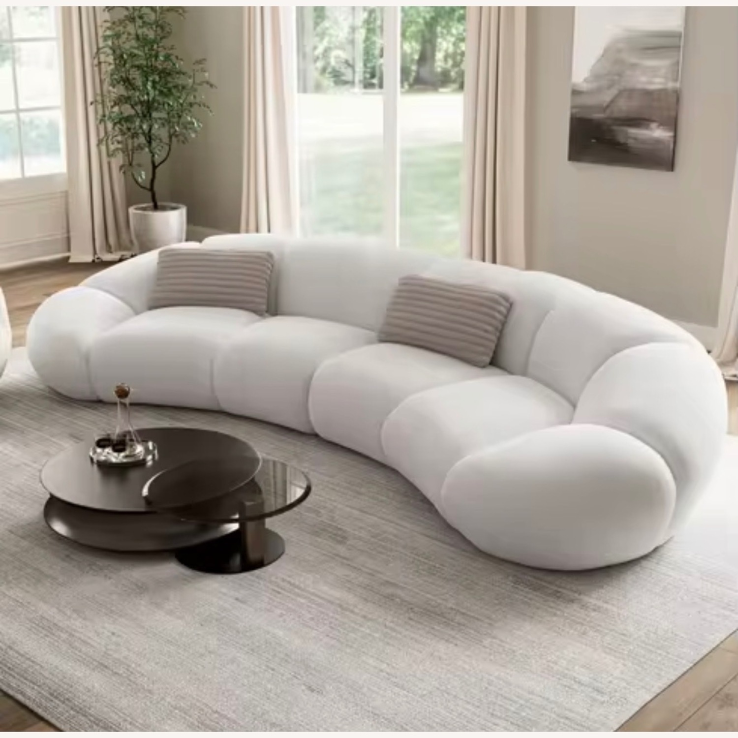 Big Cloud 141 Curved Sectional  - image-5