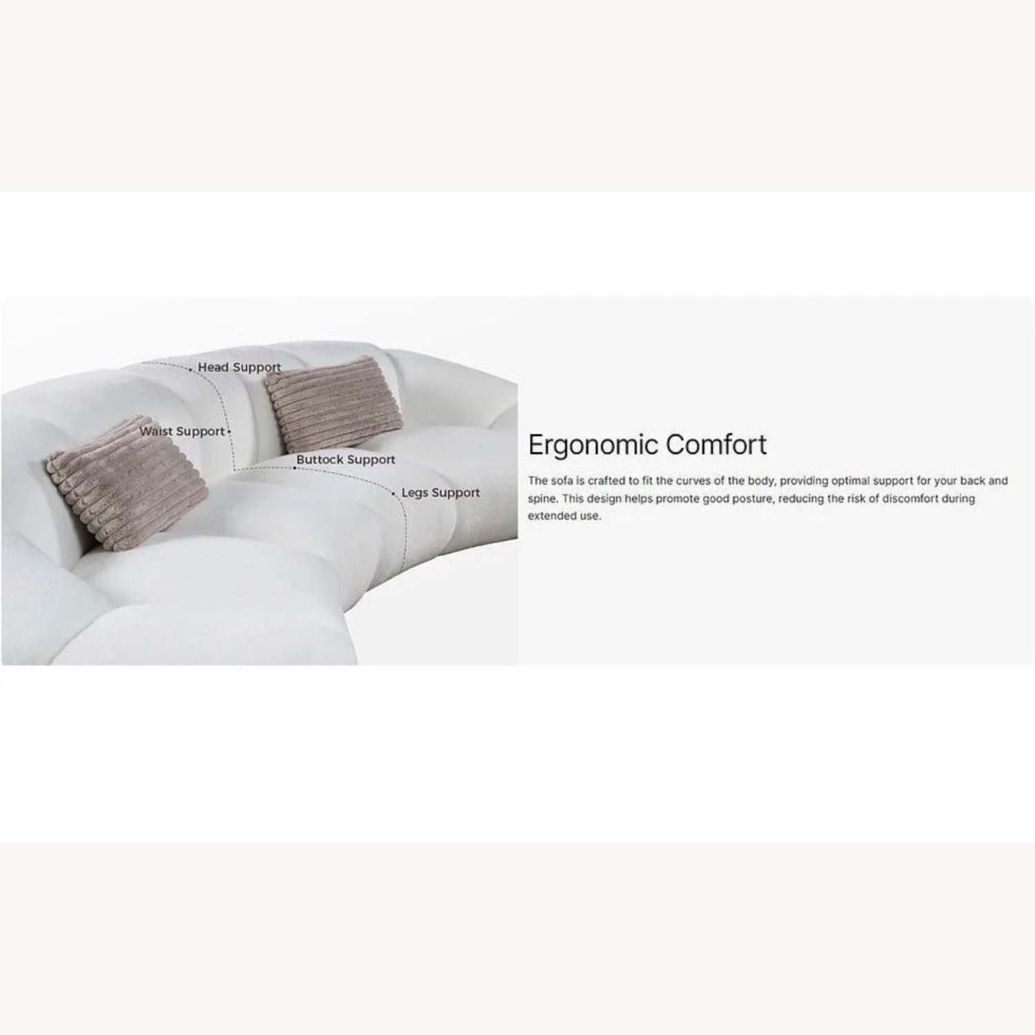 Big Cloud 141 Curved Sectional  - image-11