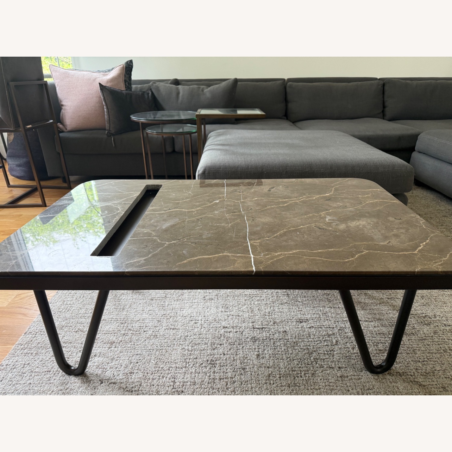 Custom Luxury Marble Coffee Table - image-1