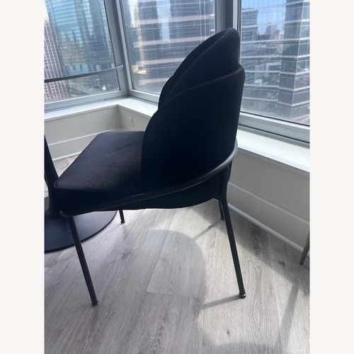 Used Rove Concepts Black Velvet Dining Chairs for sale on AptDeco