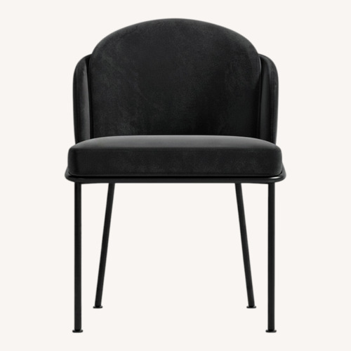 Used Rove Concepts Black Velvet Dining Chairs for sale on AptDeco