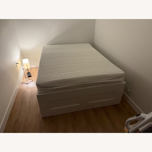 Used IKEA Brimnes White Full Bed for sale on AptDeco