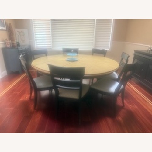 Used Ethan Allen Black Dining Table for sale on AptDeco