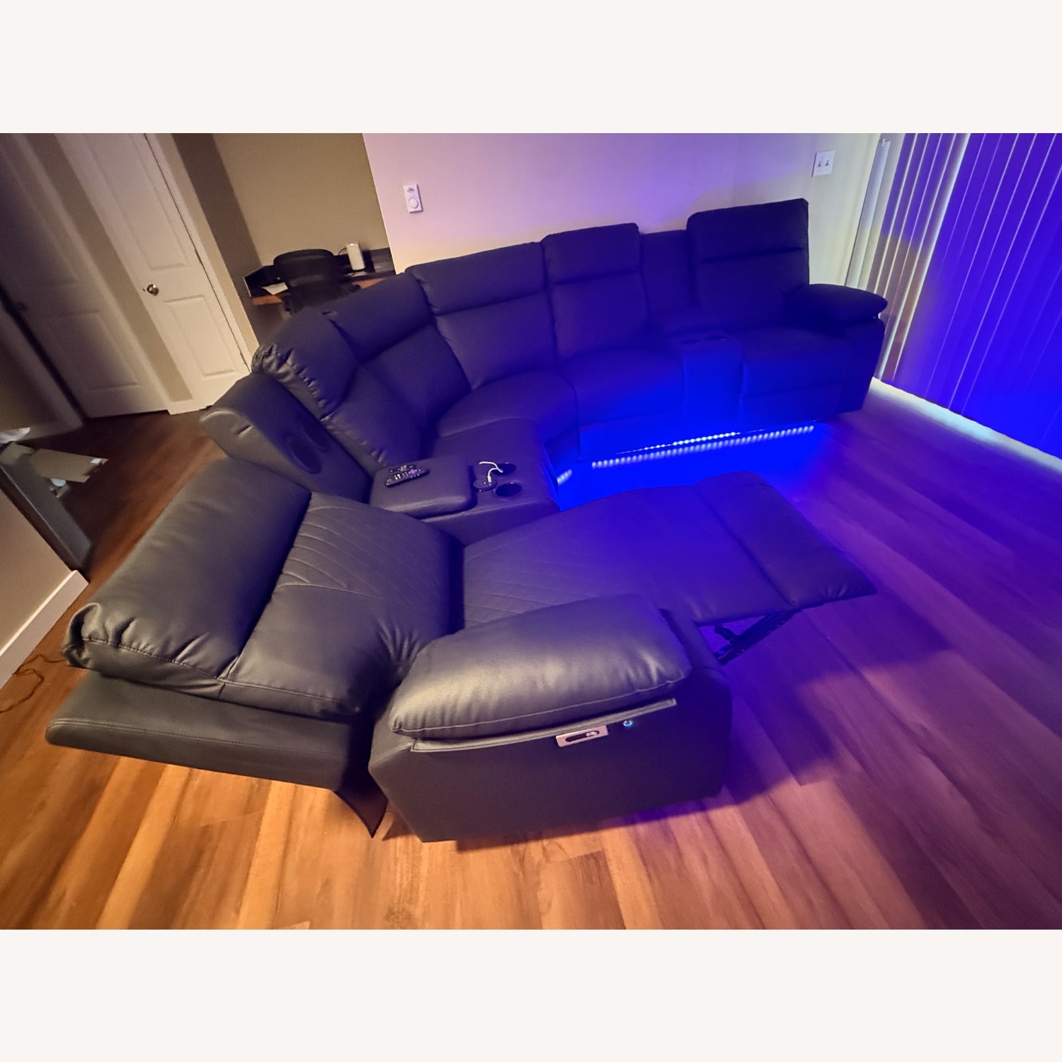 Black 3 Piece Sectional  - image-2