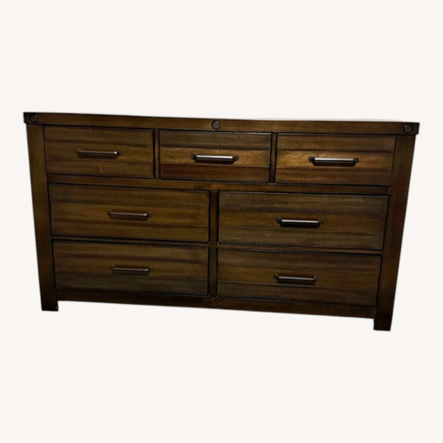 Used Dark Brown 7 Drawer Dresser for sale on AptDeco