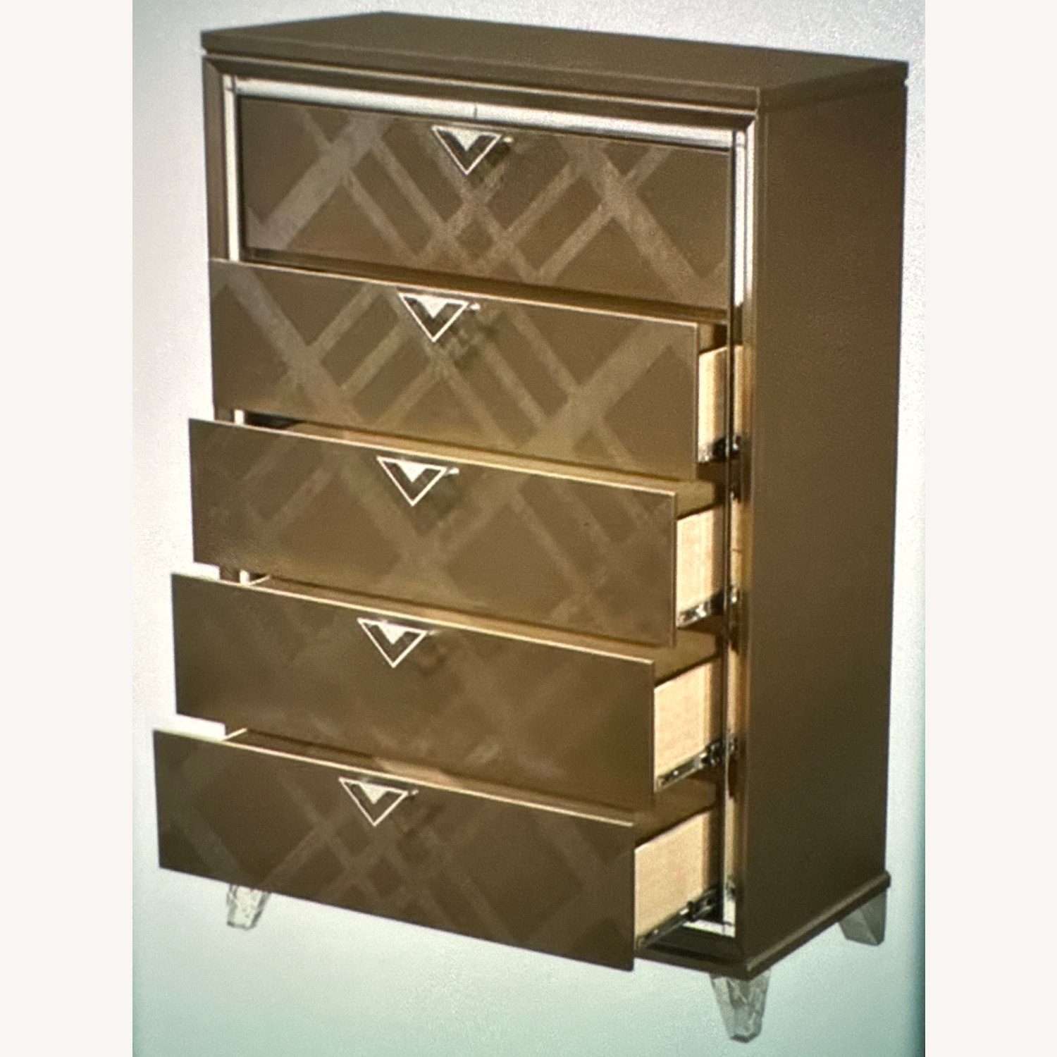 ACME Dark Brown Wood Dresser - image-2