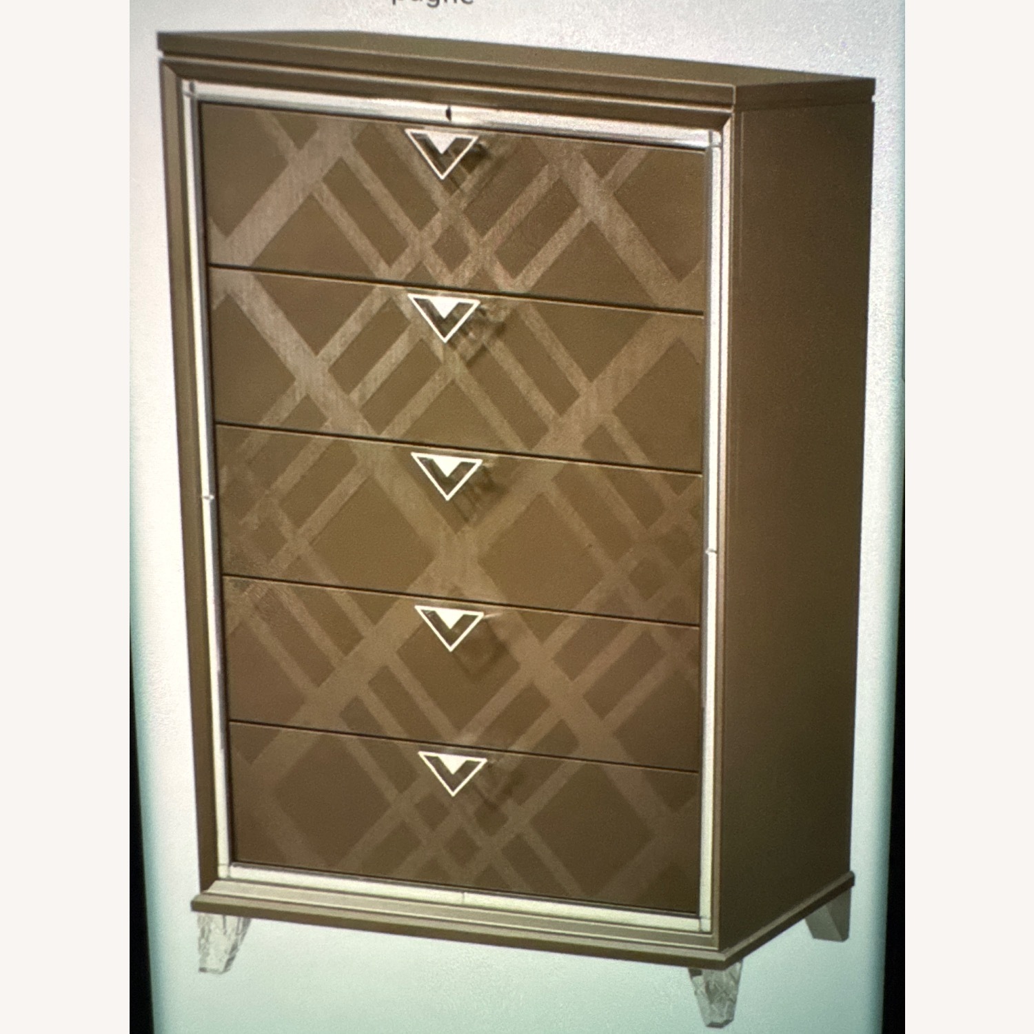 ACME Dark Brown Wood Dresser - image-3