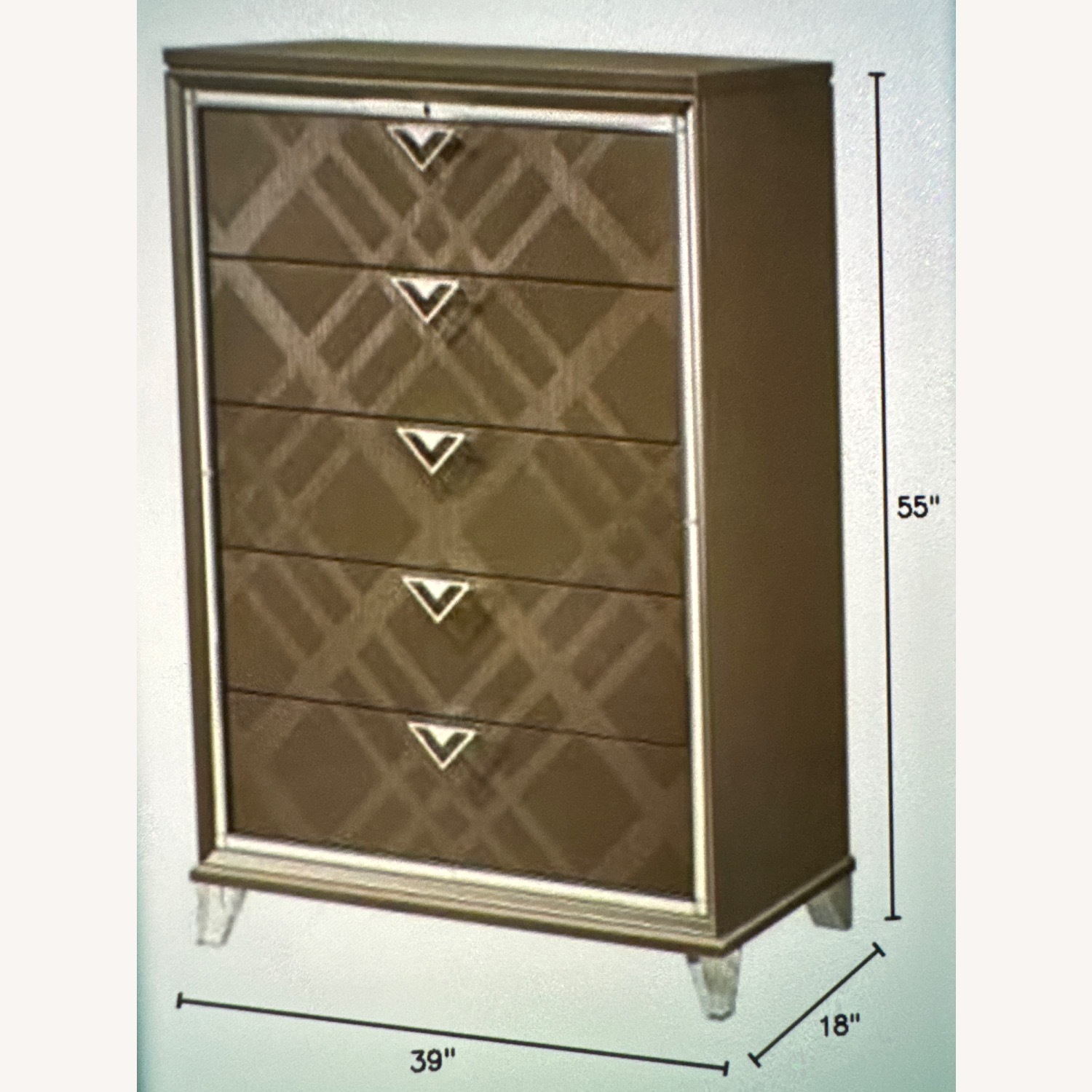 ACME Dark Brown Wood Dresser - image-4