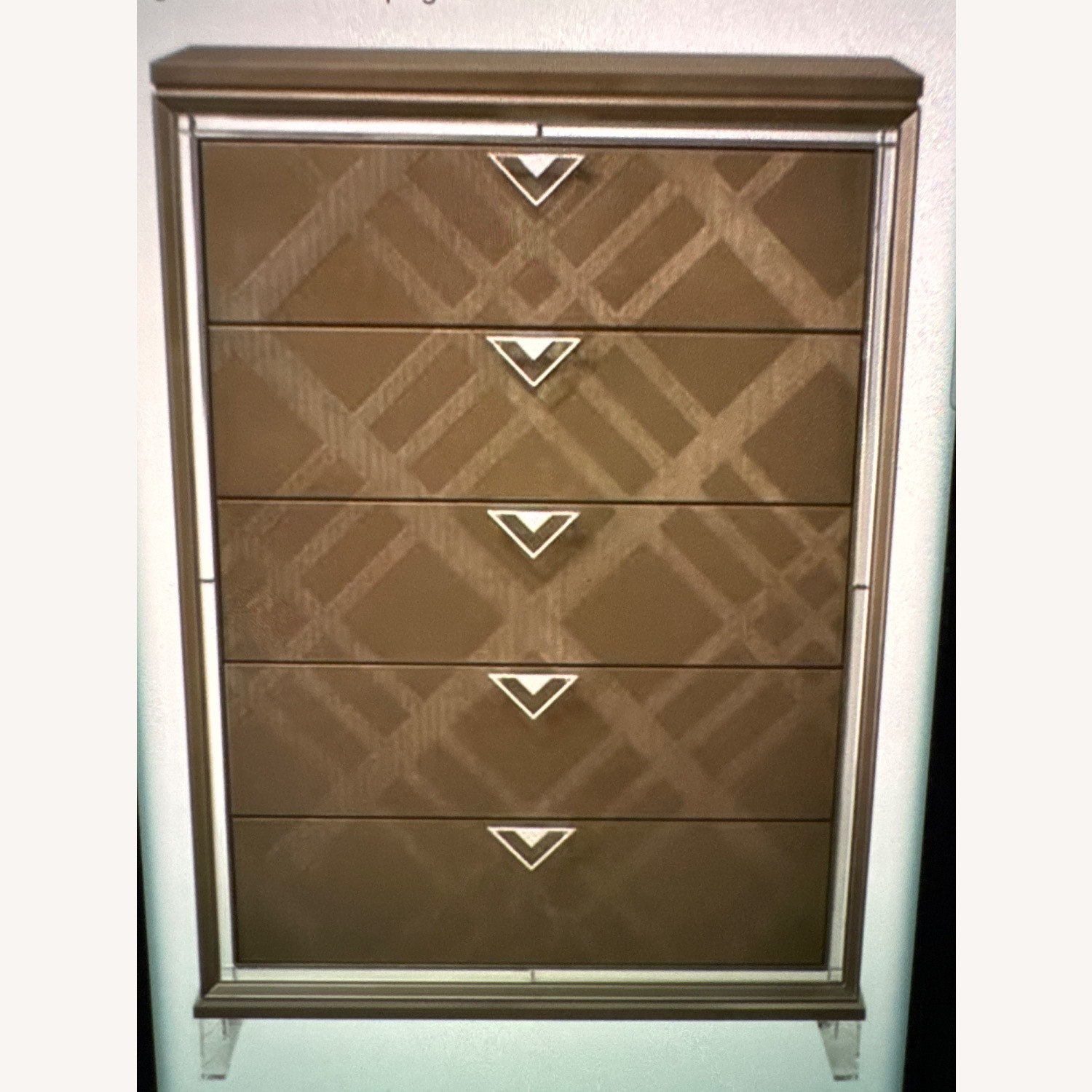 ACME Dark Brown Wood Dresser - image-1