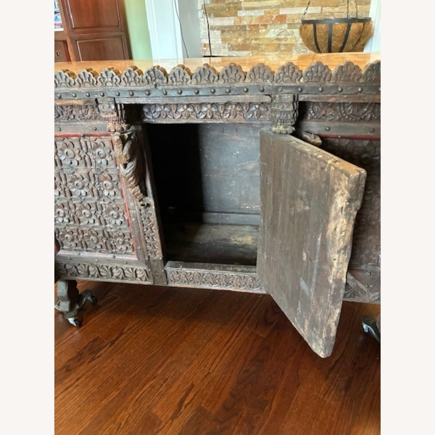 Vintage/Antique Finds Dark Brown Wood Sideboard - image-7