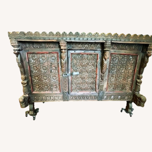 Used Vintage/Antique Finds Dark Brown Wood Sideboard for sale on AptDeco
