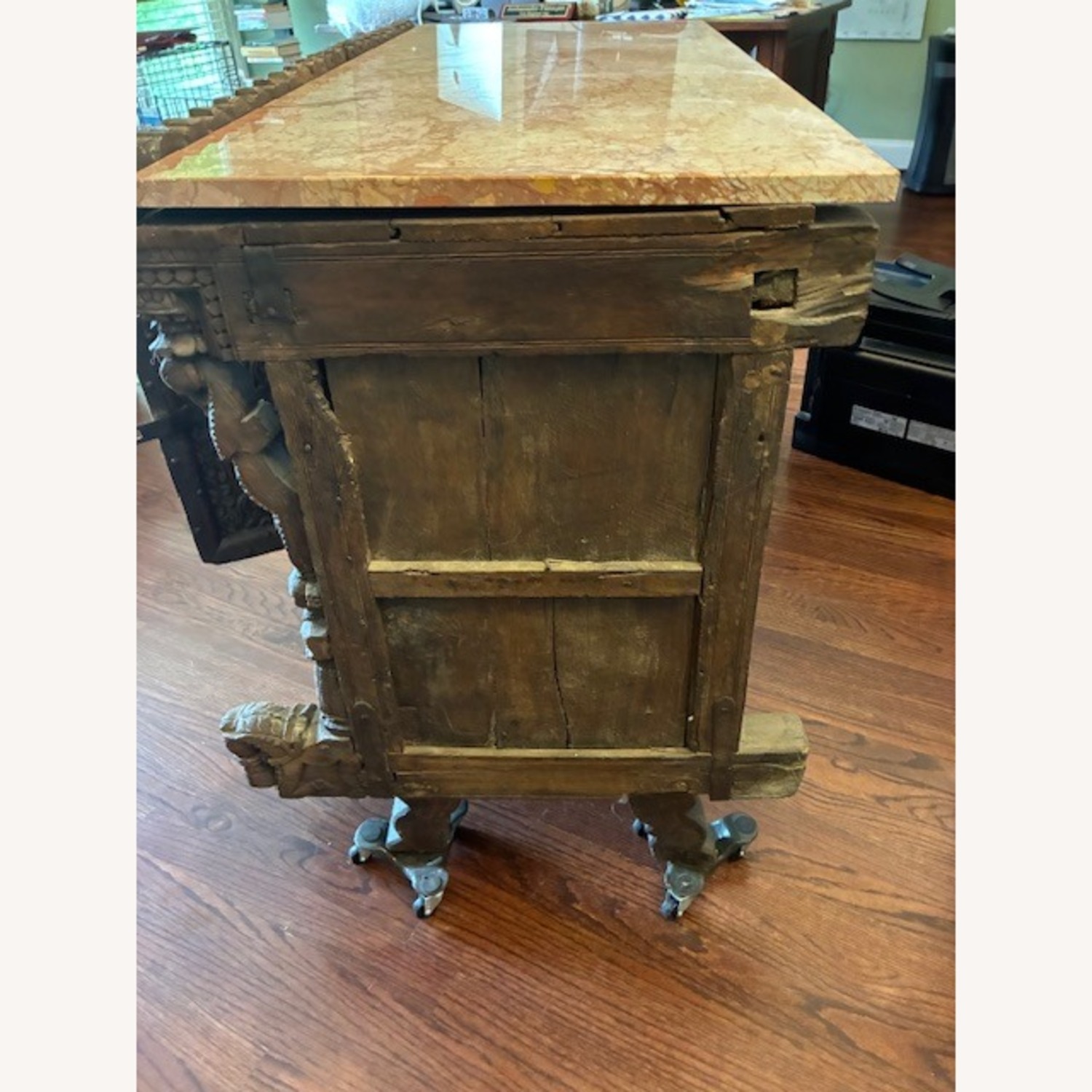 Vintage/Antique Finds Dark Brown Wood Sideboard - image-5