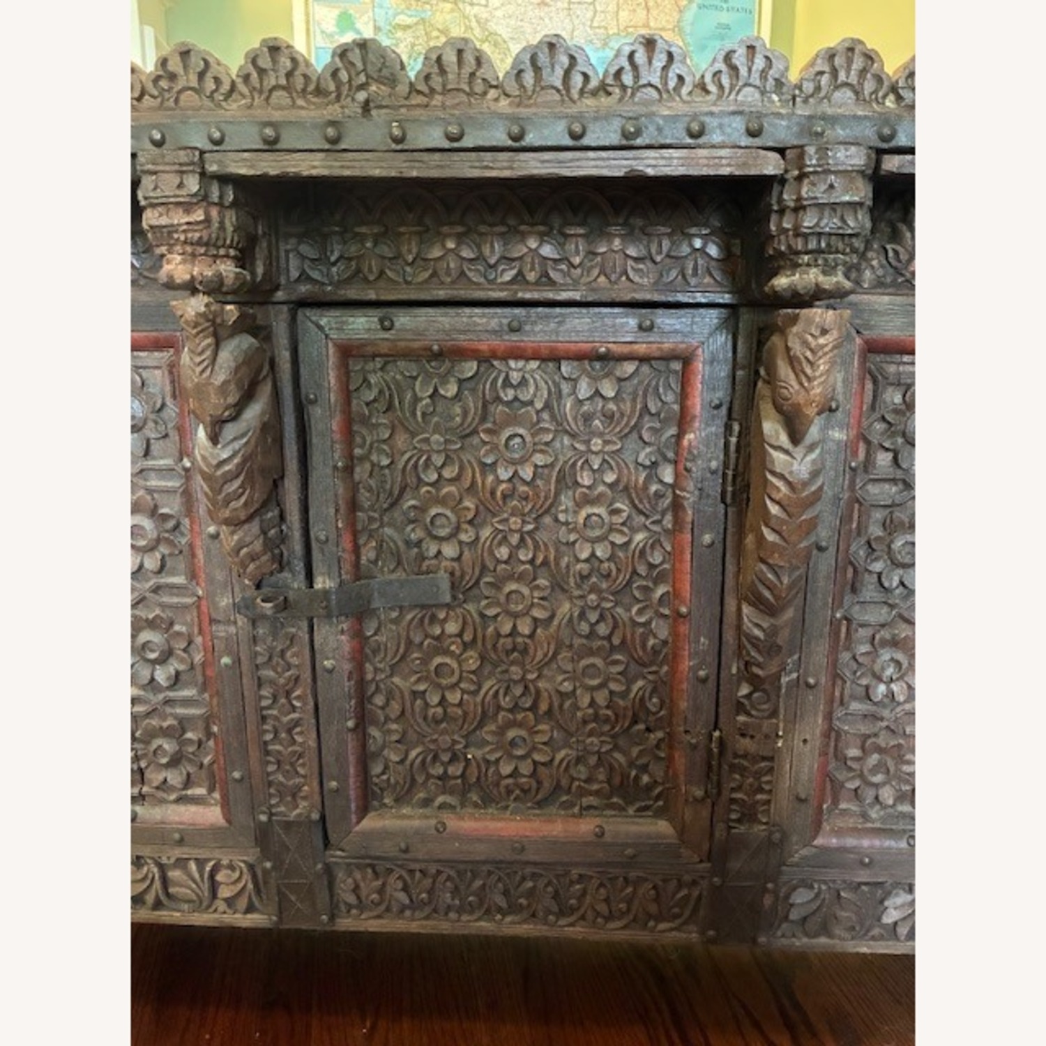 Vintage/Antique Finds Dark Brown Wood Sideboard - image-3
