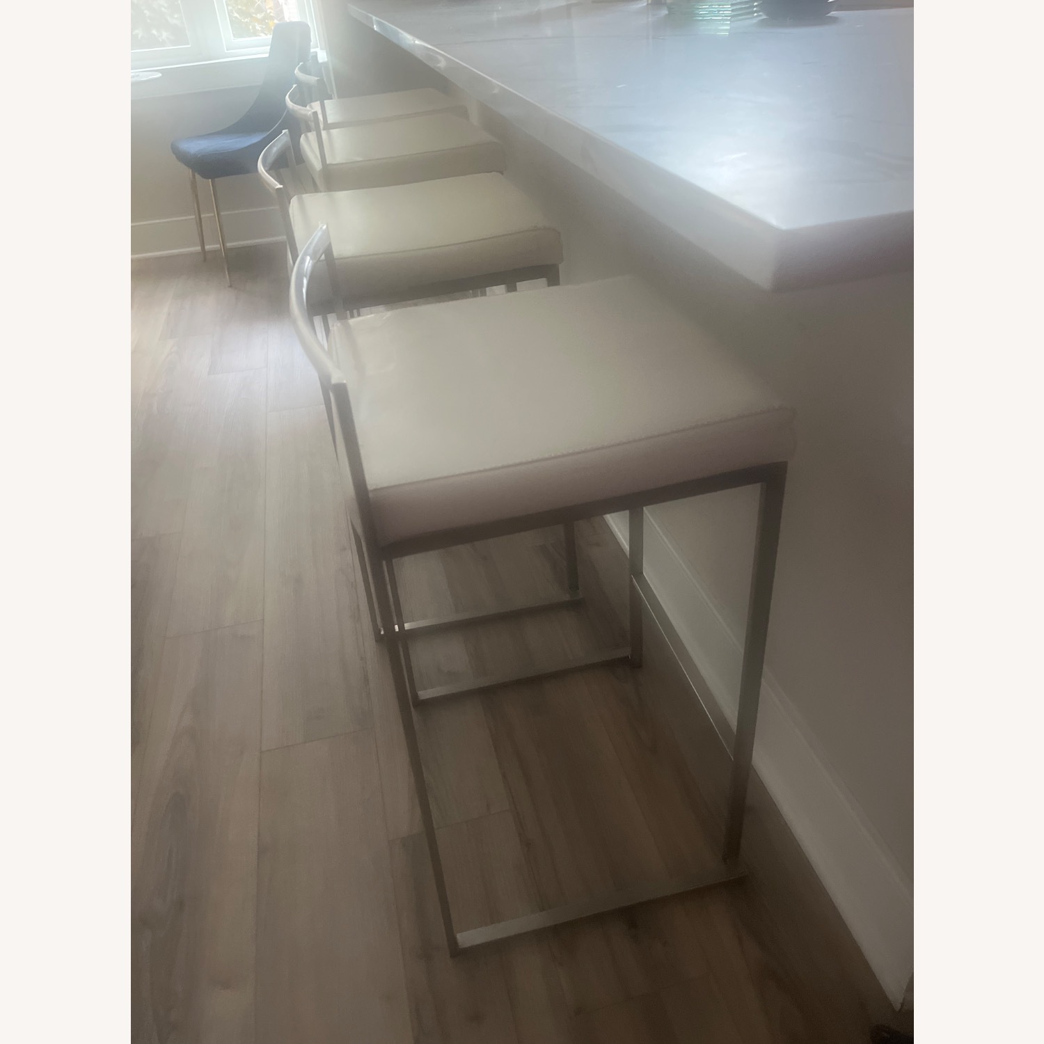 White Metal Stools - image-3