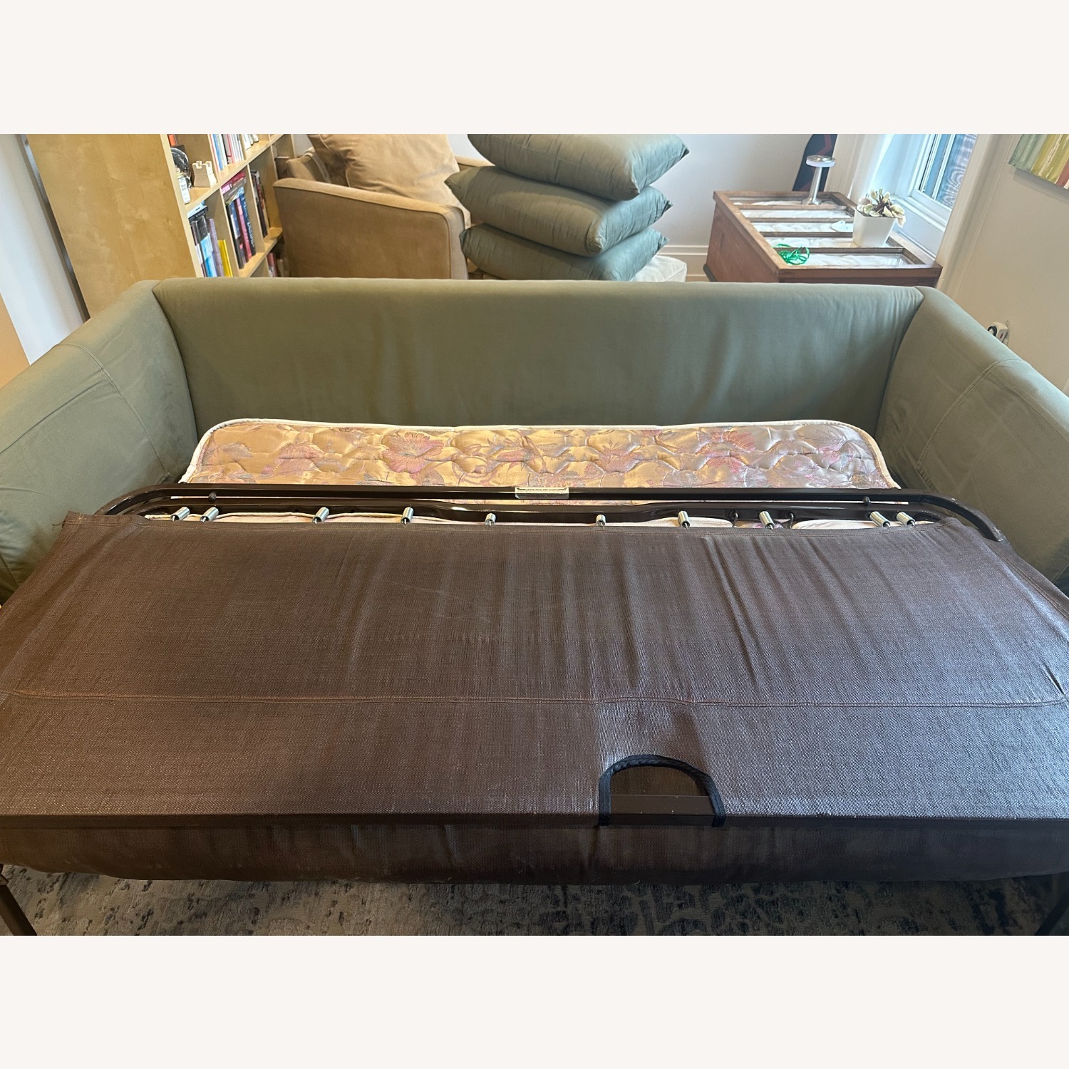 Jensen-Lewis Green Fabric Sleeper Sofa - image-7