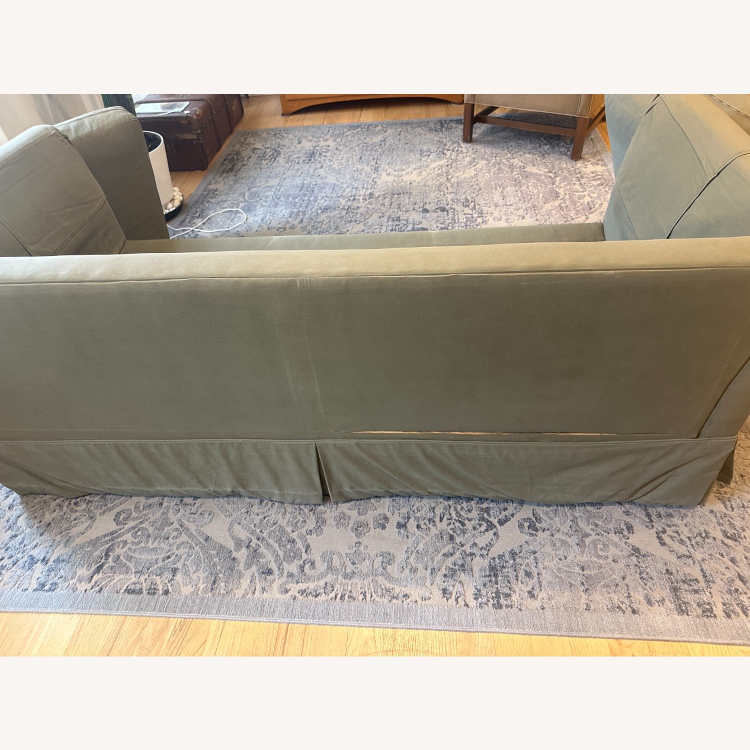 Jensen-Lewis Green Fabric Sleeper Sofa - image-3