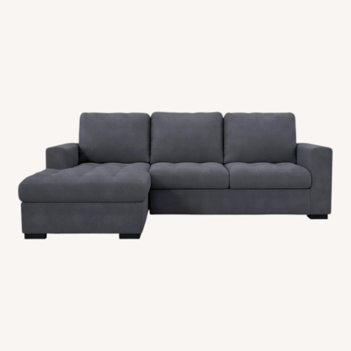 Used Rooms To Go Blue Sectional  for sale on AptDeco