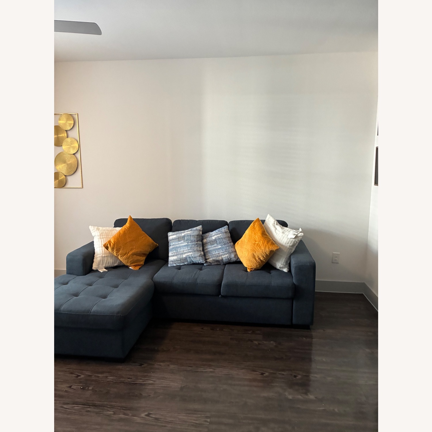 Rooms To Go Blue Sectional  - image-2
